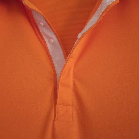Reebok orange playdry short sleeves polo shirt S - Picture 5 of 7